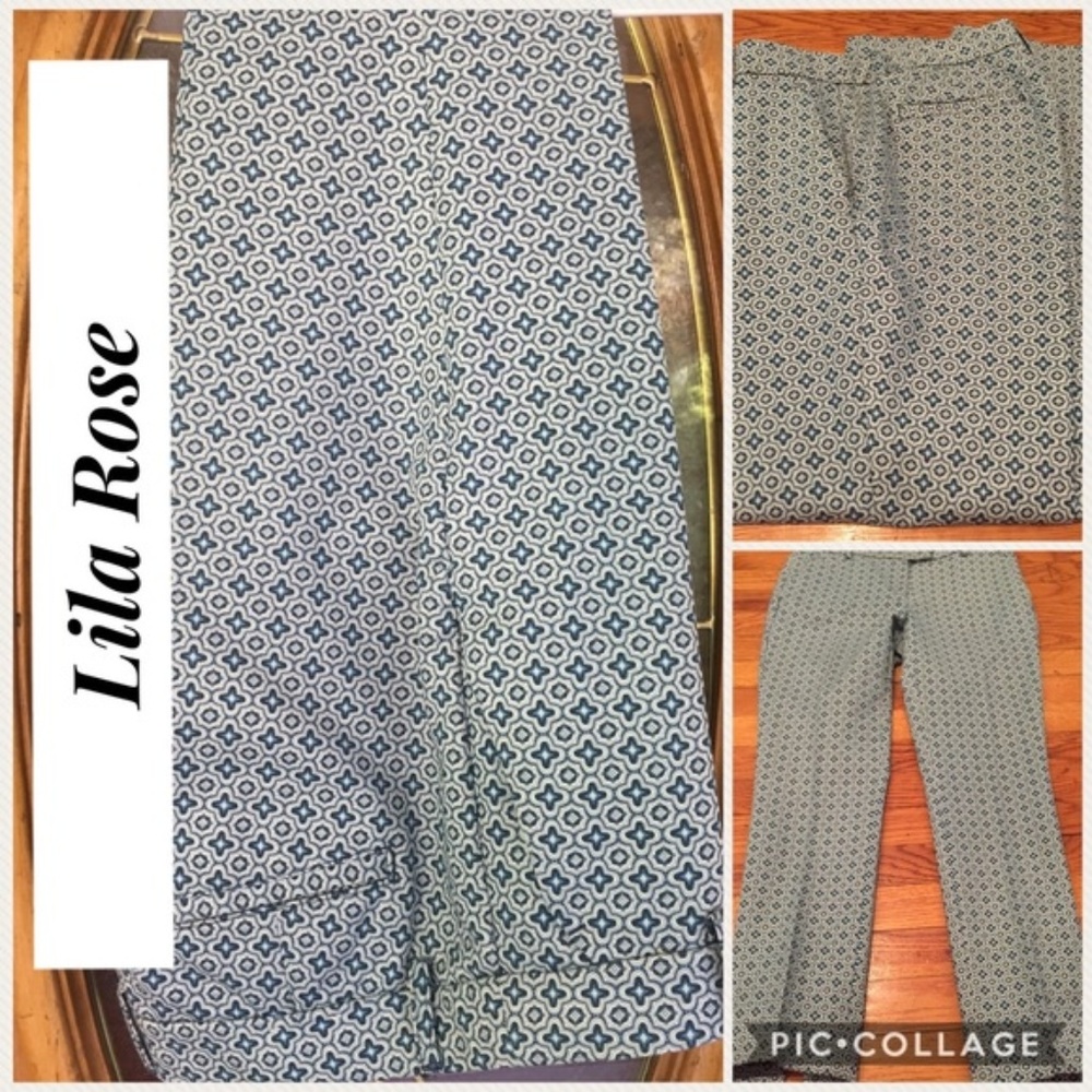 Lila Rose geometric ankle length pants